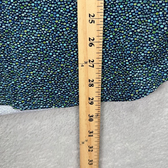 BUGATCHI Mens Large Short Sleeve Button Down Shirt Comfort Stretch Geometric EUC - Picture 5 of 6